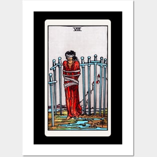 Card #57 - Eight Of Swords - Rider Waite Smith Tarot Posters and Art